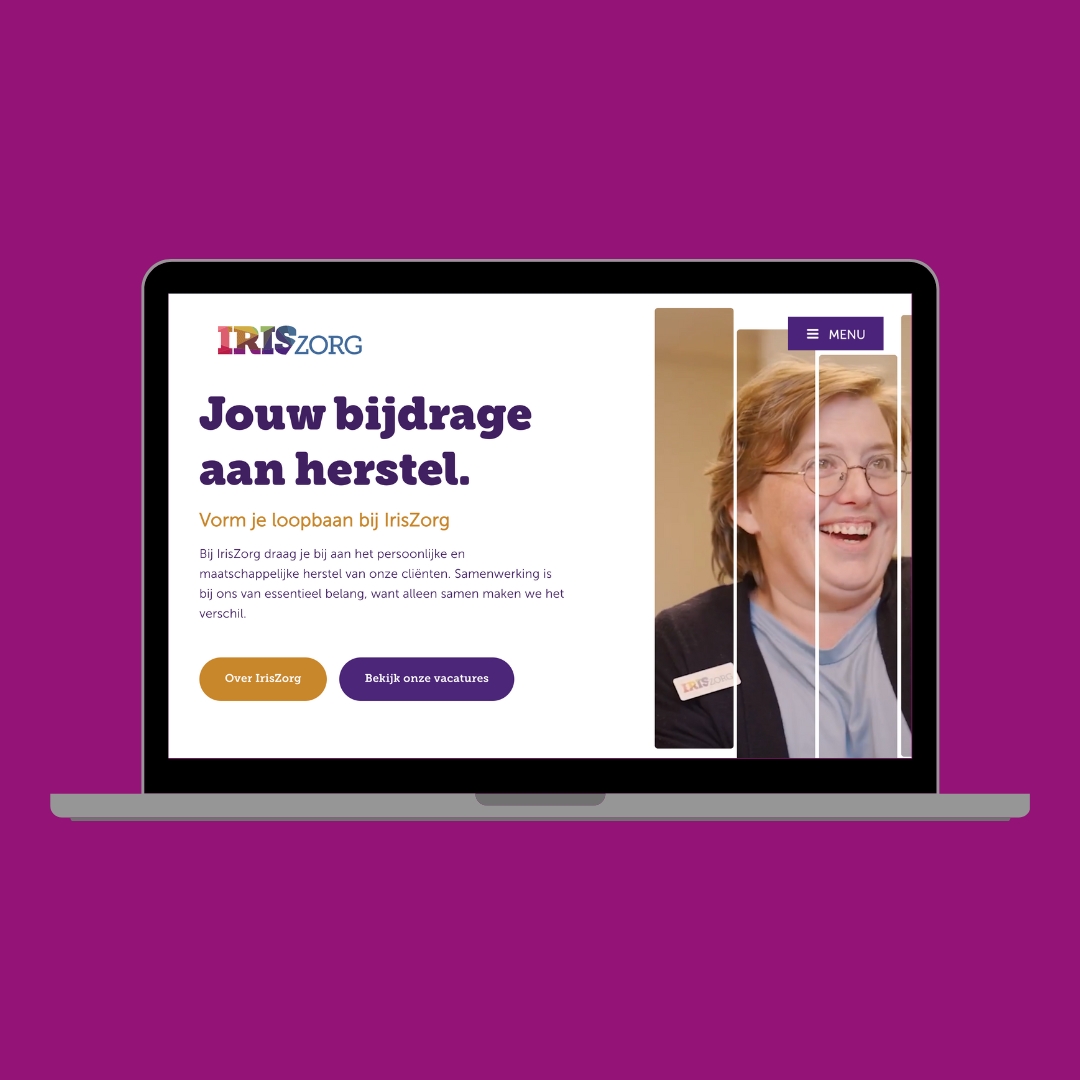 IrisZorg nieuwe werken-bij website samenwerking WeAchieve